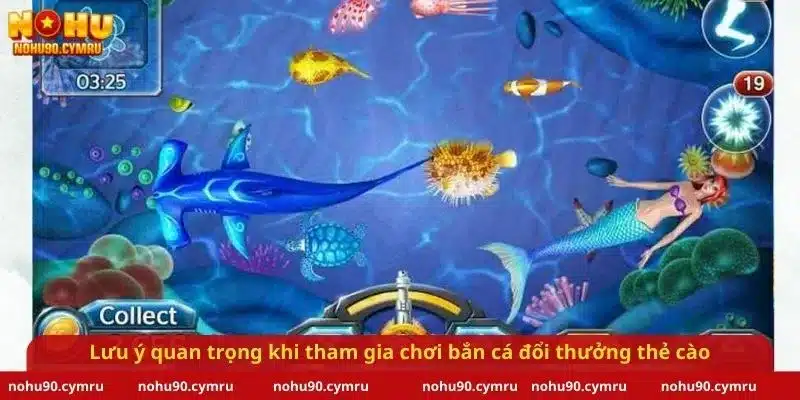 Lưu ý quan trọng khi tham gia chơi bắn cá đổi thưởng thẻ cào